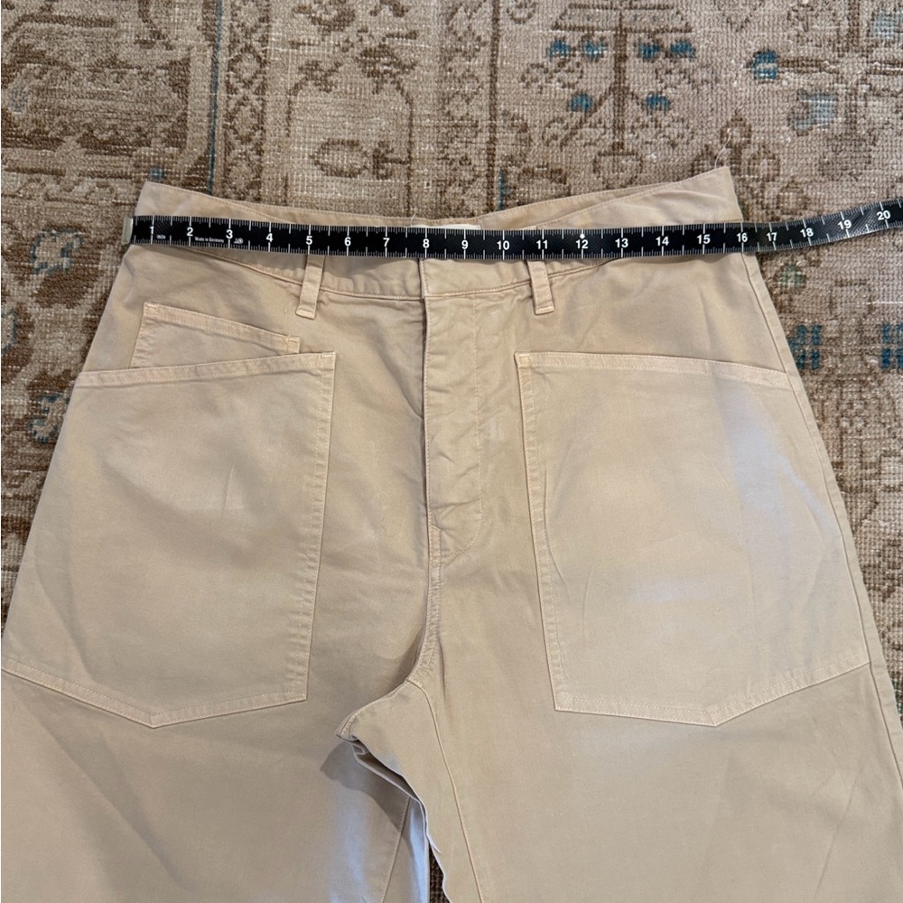 Nili Lotan Cotton Shon Pant in Rock Khaki - Picture 3 of 12